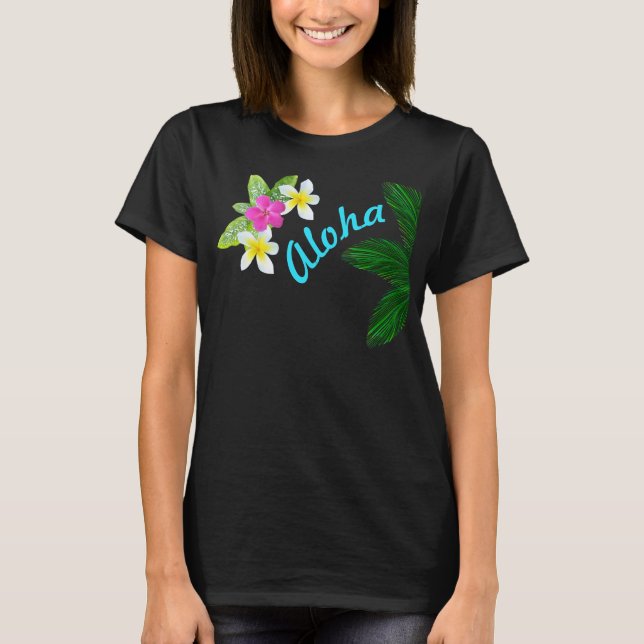 Camisa hawaiana para las mujeres, la hawaiana o SU (Anverso)