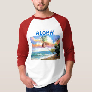 Camisa hawaiana tropical