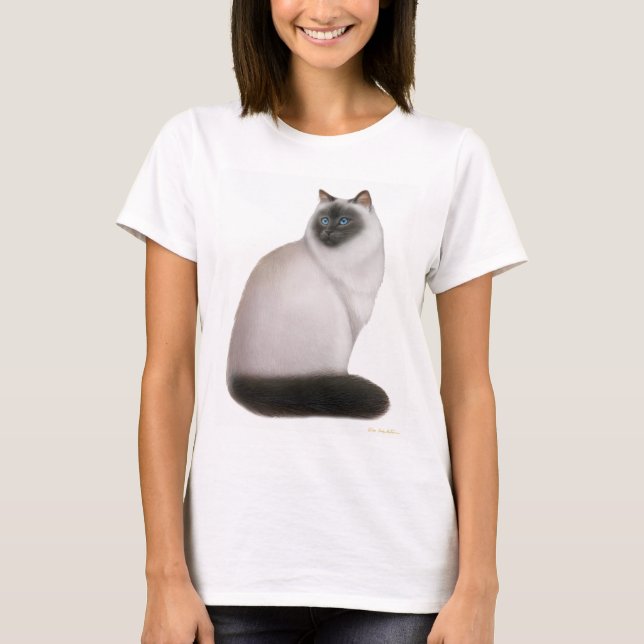 Camisa Himalayan mullida de la muñeca del gato (Anverso)