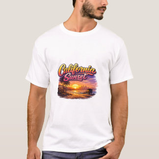 Camisa hombre puesta de sol California