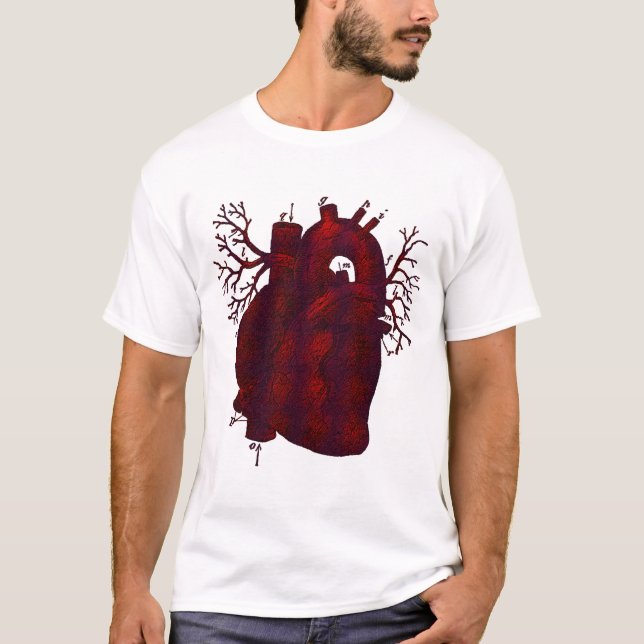 Camisa humana oscura del corazón (Anverso)