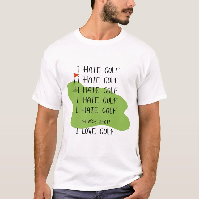 Camisa "I Hate Golf" para los amantes del golf (Anverso)