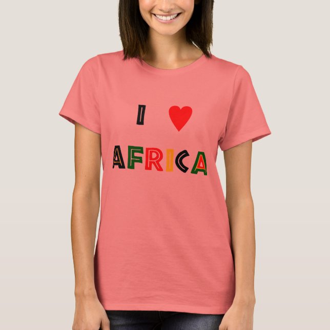 Camisa "I Heart Africa" (Anverso)