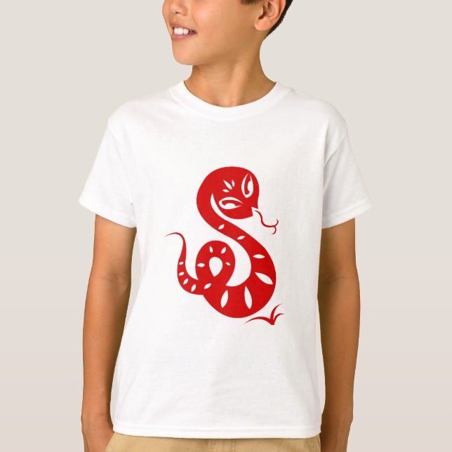 CAMISA ILUSTRADA SERPIENTE CHINA DEL ZODIACO (Anverso)