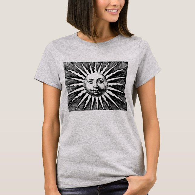 Camisa ilustrada vintage de Sun (Anverso)