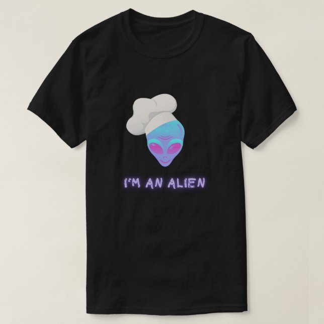 CAMISA I'M AN ALIEN - Chef (Diseño del anverso)