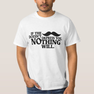 Camisa impresionante del bigote - elija el estilo,