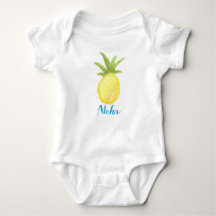 Camisa infantil Aloha Pineapple Watercolor