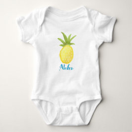 Camisa infantil Aloha Pineapple Watercolor