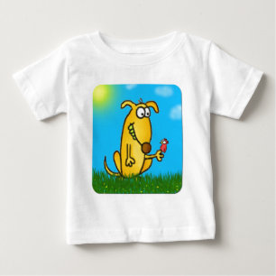 Camisa infantil de perros con peluche
