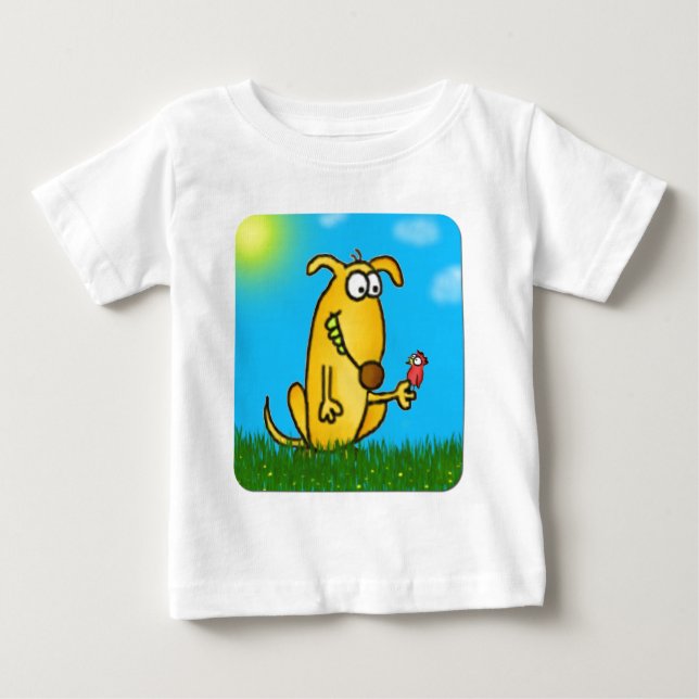 Camisa infantil de perros con peluche (Anverso)