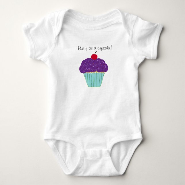Camisa infantil de tarta de cerezo morada de bonit (Anverso)
