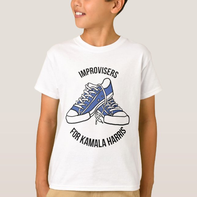 Camisa infantil "Improvisers for Kamala Harris" (Anverso)