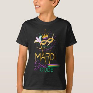 Camisa infantil Mardi Gras Dude
