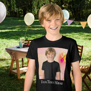 Camisa infantil personalizada, camiseta fotográfic