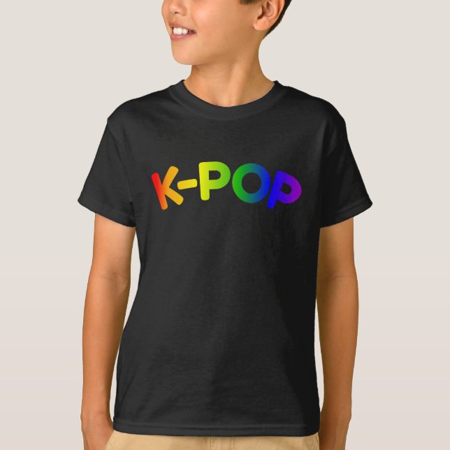Camisa infantil Rainbow K-Pop (Anverso)