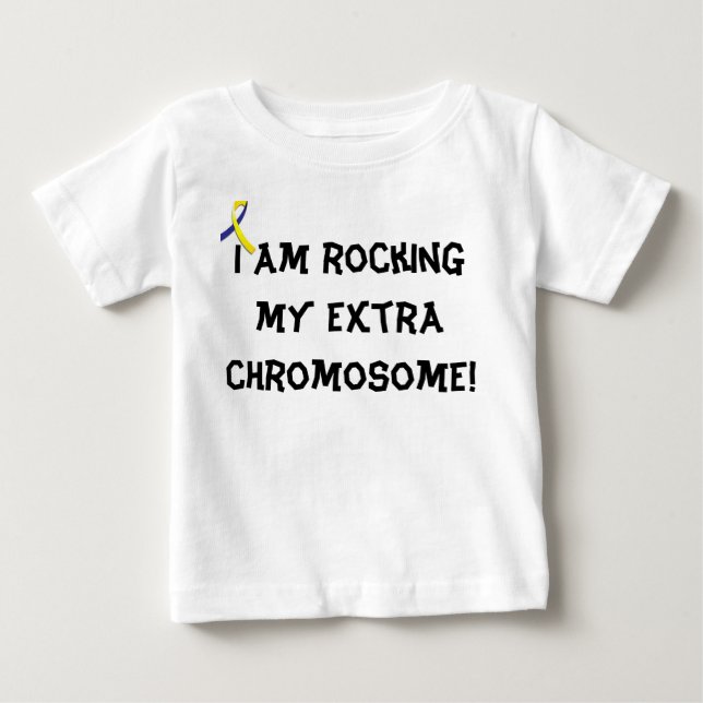 Camisa infantil "Rockeando mi cromosoma extra" (Anverso)