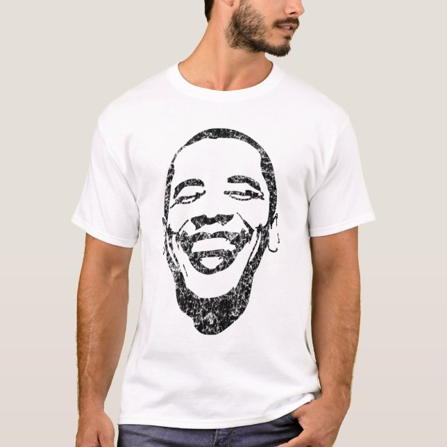 Camisa infecciosa de Obama de la sonrisa (Anverso)