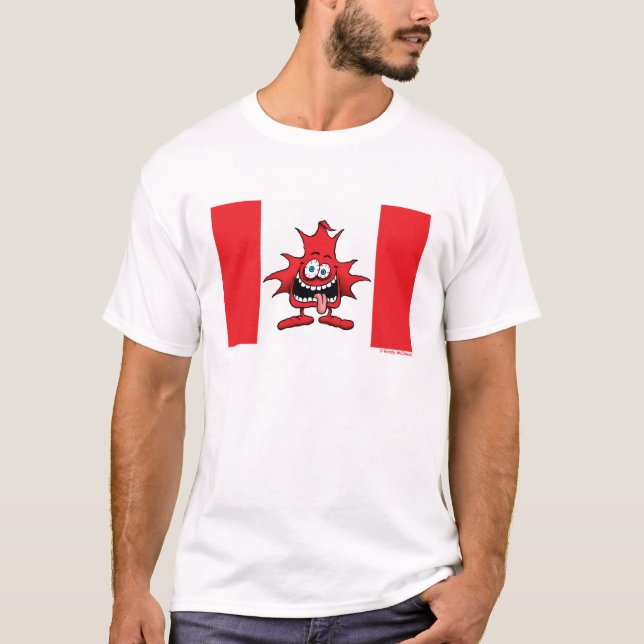 Camisa insana loca de la hoja de arce de Canuck (Anverso)
