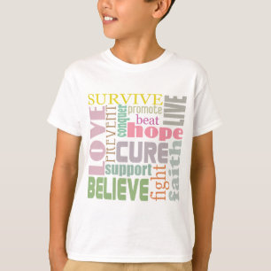 Camisa inspiradora de los niños de las palabras d