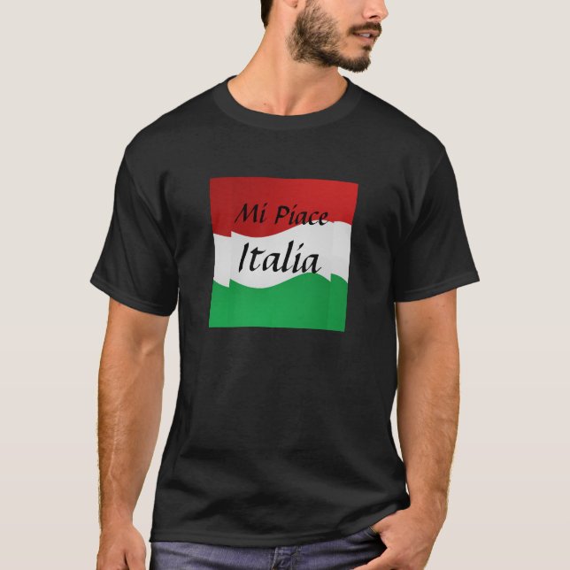 Camisa italiana de la bandera del MI Piace Italia (Anverso)
