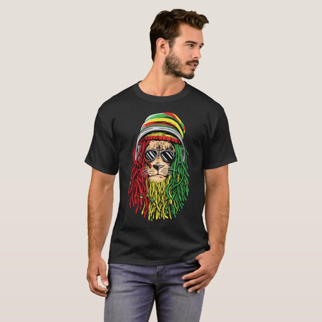 Camisa jamaicana de la música del reggae de (Anverso completo)