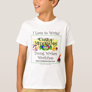 Camisa joven de los escritores