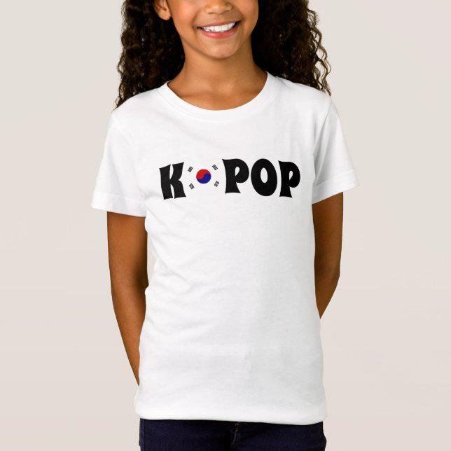 Camisa K-POP con bandera surcoreana (Anverso)