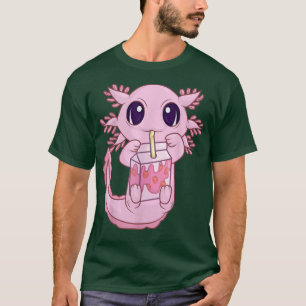 Camisa Kawaii Axolotl Para Mujeres Chicas, Anime S