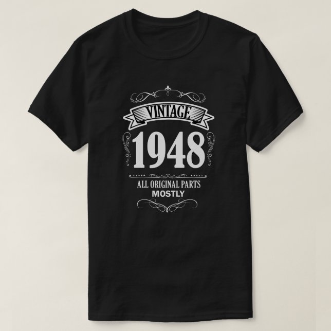 Camisa la 70.a de los hombres divertidos del (Diseño del anverso)