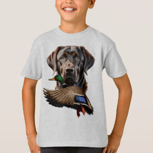 Camisa Labrador de Chocolate para niños, camiseta 