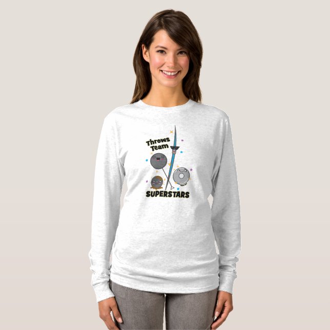 Camisa lanzamiento de peso divertida del tiro de (Anverso completo)
