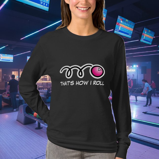 Camisa larga de los bolos de la manga para las (bowling shirt)