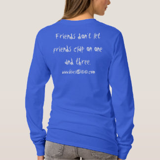 Camisa larga del lema de la manga de las señoras