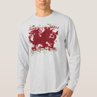 Camisa larga del raglán de la manga Galés de los