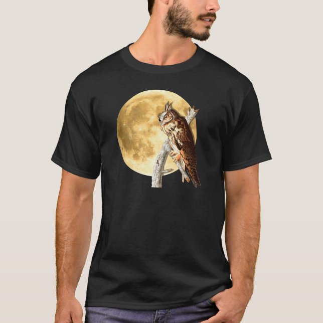 Camisa Largo-espigada Halloween de la luna del (Anverso)
