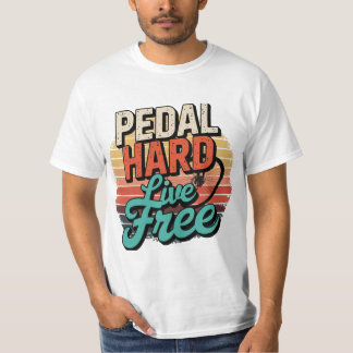 "Camisa libre de pedales dura en vivo, camiseta de
