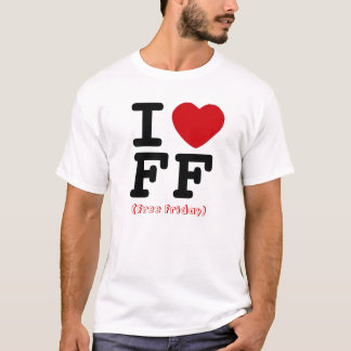 Camisa libre del corazón de viernes