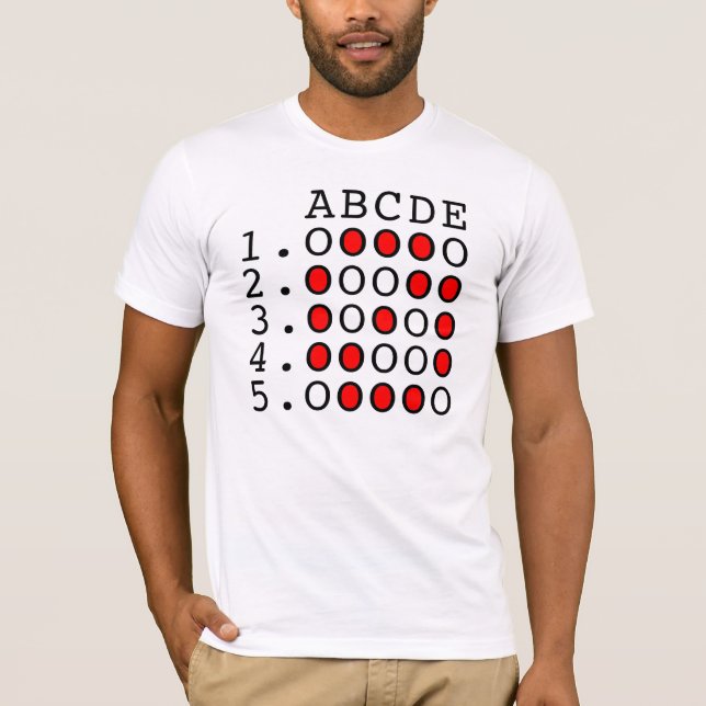 Camisa ligera dominante de la respuesta (Anverso)