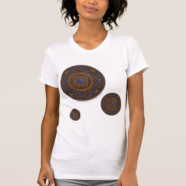 Camisa ligera para mujeres de Libra Mandala (Anverso)