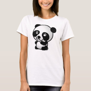 Camisa linda de la panda de los chicas