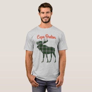 Camisa linda de los alces bretones del tartán del