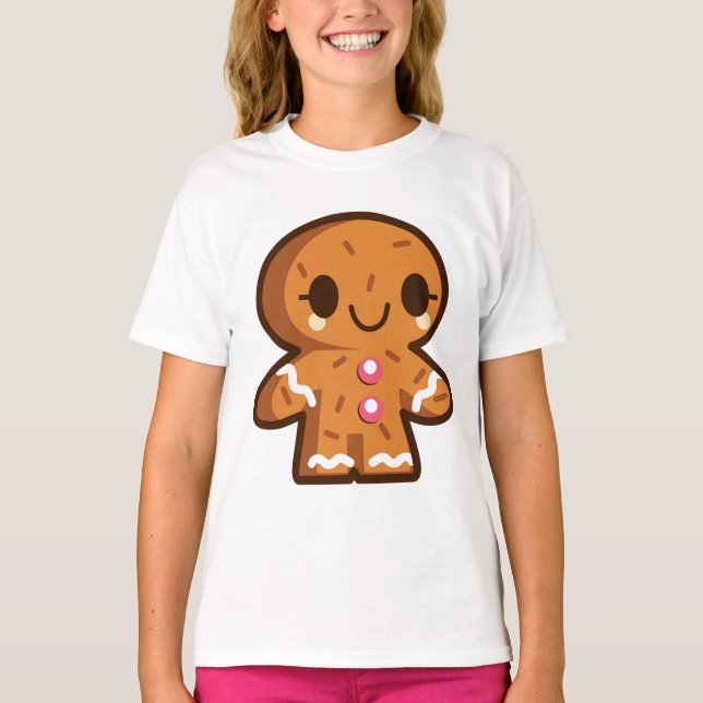 Camisa linda de los chicas del navidad del hombre (Anverso)