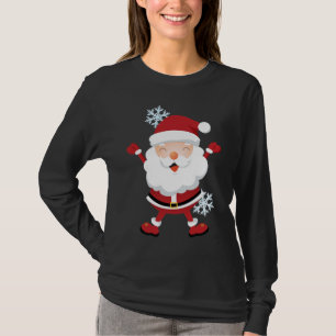 Camisa linda de Santa - adolescencias y tamaños