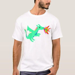 Camisa linda del dragón del arco iris