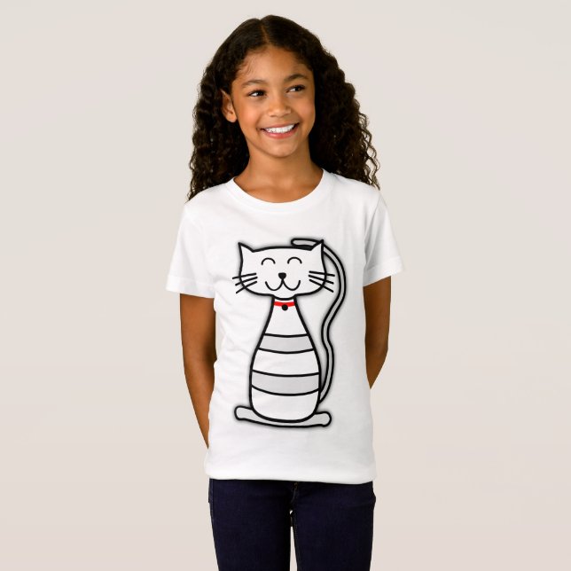 Camisa linda del gato (Anverso completo)