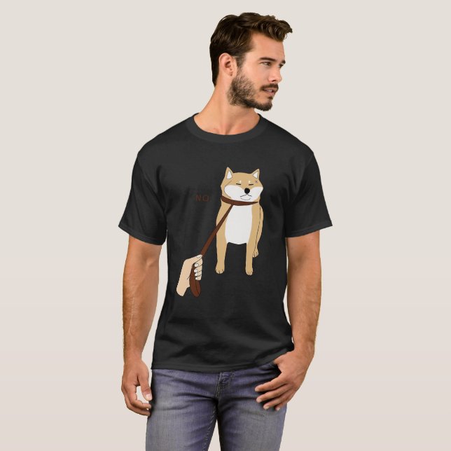 Camisa linda Nope de Shiba Inu (Anverso completo)