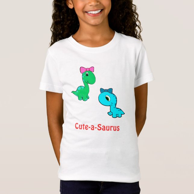 Camisa Linda-uno-saurus de los niños para los (Anverso)