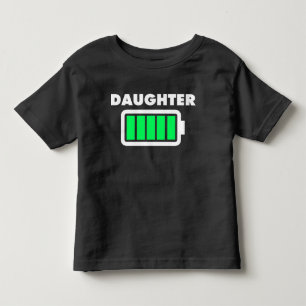 Camisa llena de la batería de la hija
