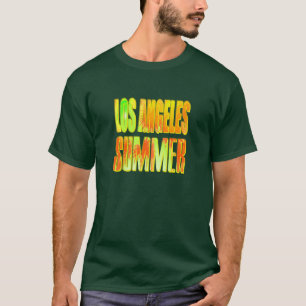 Camisa "Los Angeles Summer Letter Yellow Naranja"